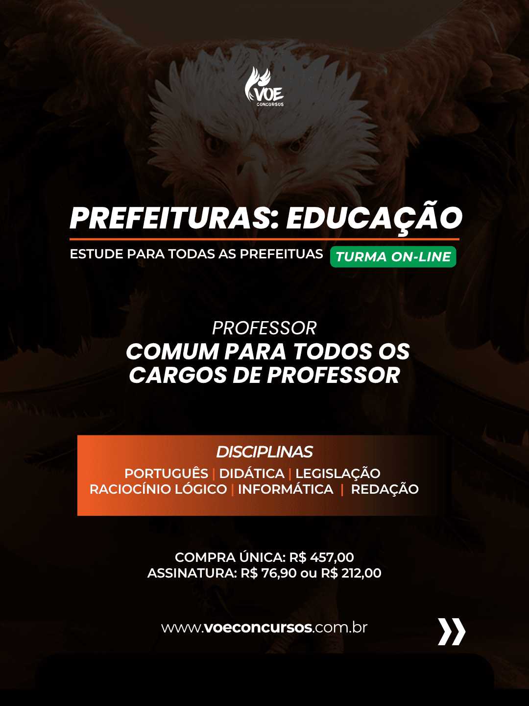 Prefeituras: Professor Comum a todos os cargos