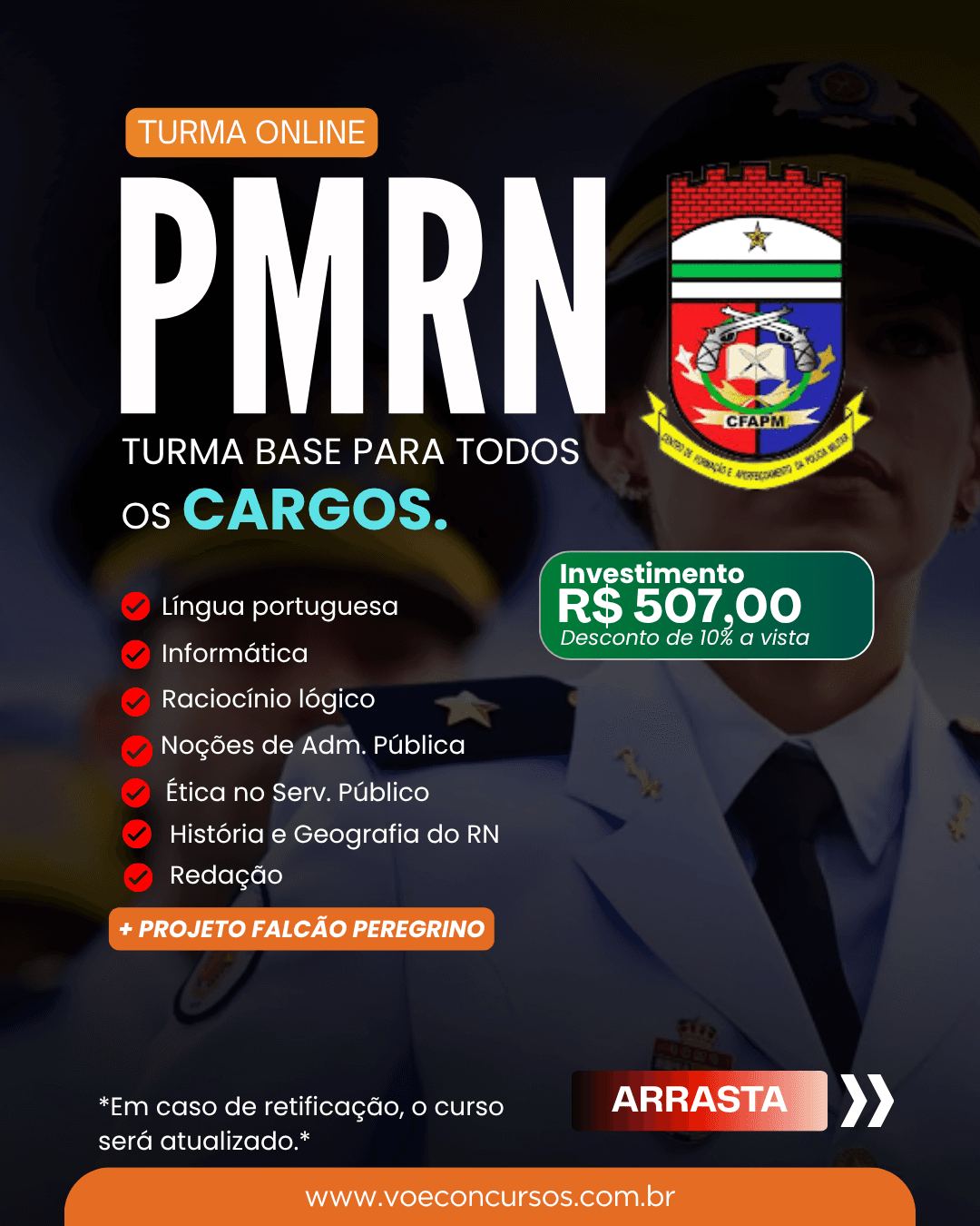 Polícia Militar/RN: Comum a todos os cargos