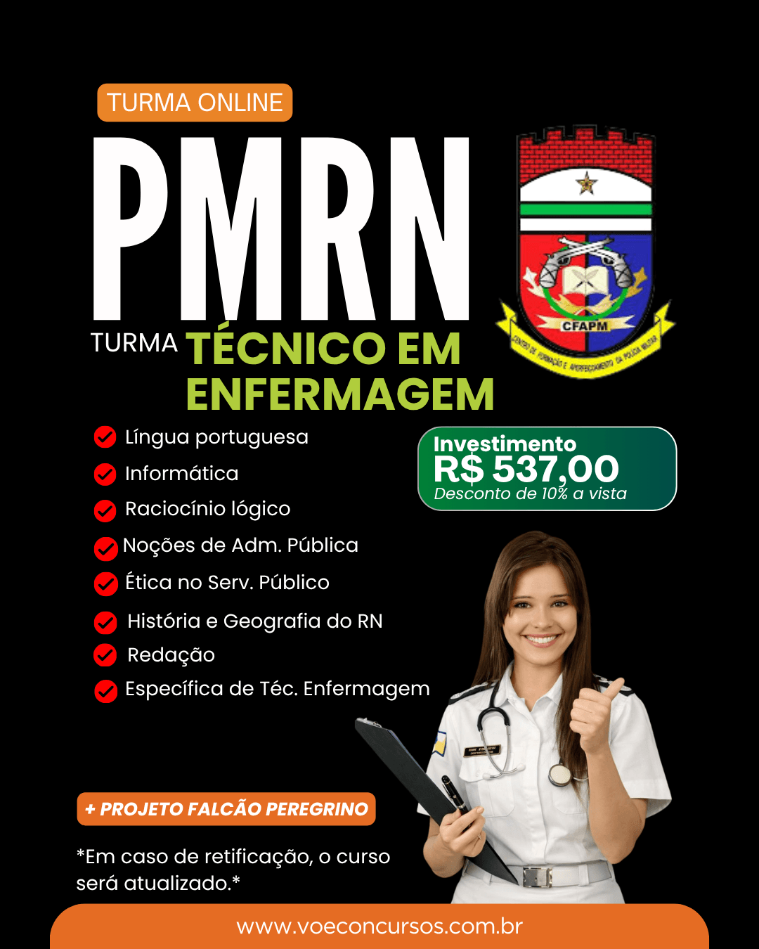 Polícia Militar/RN: Técnico em Enfermagem